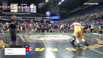 132 lbs Rnd Of 32 - Abigail Varady, Washington vs Nonnie Justice, Missouri