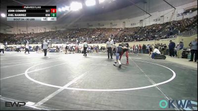 90 lbs Consi Of 16 #2 - John Conner, Tuttle Wrestling Club vs Joel Ramirez, Hennessey Takedown Club