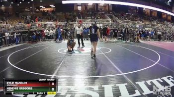 135 lbs Champ. Round 1 - Kylie Mangum, Space Coast vs Nehemie Gregoire, Apopka