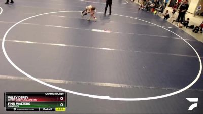 53 lbs Champ. Round 1 - Finn Walters, Minnesota vs Wiley Derby, Summit Wrestling Academy