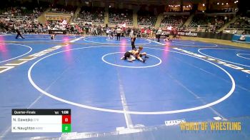 105 lbs Quarterfinal - Noah Dawejko, Panther Youth Wrestling vs Knox Naughton, Nebraska Boyz