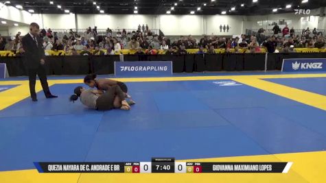 Giovanna Maximiano Lopes vs Quezia Nayara De C. Andrade E Br 2025 World IBJJF Jiu-Jitsu No-Gi Championship