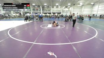 124 lbs Consolation - Nicholas Uhrig, Iron Faith WC vs Francisco Juvera, Doughboys WC
