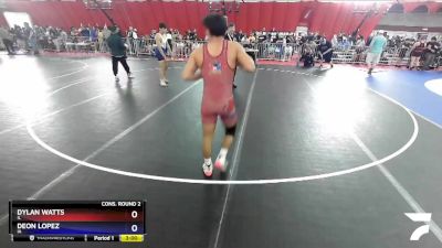 152 lbs Cons. Round 2 - Dylan Watts, IL vs Deon Lopez, IA