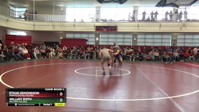 174 lbs Champ. Round 2 - Ethan Edmondson, Worcester Polytechnic vs William Smith, Williams College