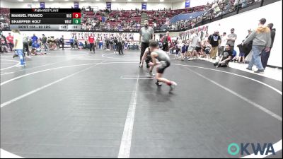 60 lbs Round Of 16 - Manuel Franco, Norman Grappling Club vs Shaeffer Holt, Weatherford Youth Wrestling