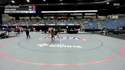 110 lbs Cons. Round 2 - Kaylynn Martin, Friends University vs Kayla Shota, University Of Providence