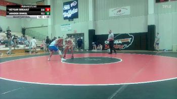 Boys 175 lbs Quarterfinal - Ashden Dinkel, Perry Lecompton vs Keygan Breault, Silver Lake