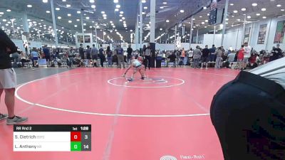 91 lbs Rr Rnd 2 - Silas Dietrich, D3 Training Center vs Luke Anthony, Kraken Red