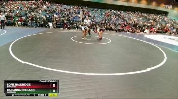 135 lbs Champ. Round 3 - Karianna Delgado, Inderkum vs Sofie Baldridge, Silverton