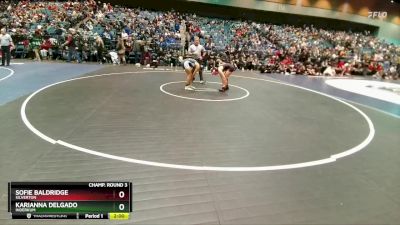 135 lbs Champ. Round 3 - Karianna Delgado, Inderkum vs Sofie Baldridge, Silverton