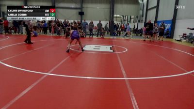 115 lbs Final - Kylinn Swineford, Lewistown vs Amelia Cobbs, Pittsburgh