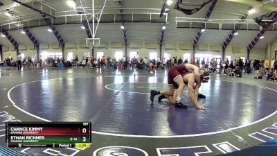 157 lbs Quarterfinal - Chance Kimmy, Gannon University vs Ethan Richner, Gannon University