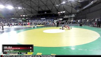 88 lbs Quarterfinal - Joel Vela, Askeo International Mat Club vs Mason Taft, Mt Spokane Wrestling Club