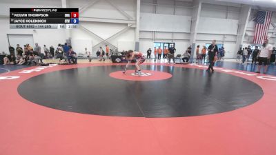 144 lbs Cons. Sub-semis - Kolvin Thompson, Sanderson Wrestling Academy vs Jayce Kolendich, Spartan Youth Wrestling