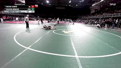 106 lbs Cons. Round 3 - Dalton Benicki, Sonora vs Jacob Lemos, Vista Del Lago