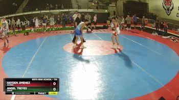 113 lbs Quarterfinal - Hayden Jimenez, Alaska vs Angel Treyes, Idaho