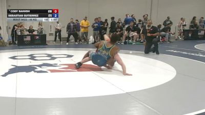 48 kg Champ. Rd Of 16 - Cody Bakhsh, Steller Trained Wrestling vs Sebastian Gutierrez, SilvaBack Training Center