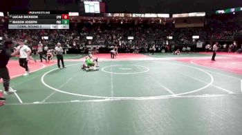 132 lbs Cons. Round 2 - Mason Joseph, PWCA vs Lucas Dickson, CPWA