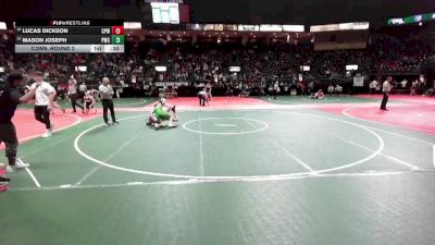 132 lbs Cons. Round 2 - Mason Joseph, PWCA vs Lucas Dickson, CPWA