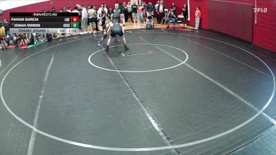 120 lbs Champ. Round 1 - Jonah Owens, Corona Del Sol High School vs Favian Garcia, Liberty
