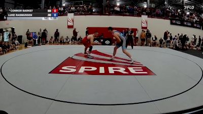 125 kg Cons. Round 2 - Connor Barket, Indiana vs Luke Rasmussen, Jackrabbit Wrestling Club