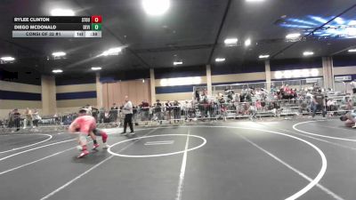 157 lbs Consi Of 32 #1 - Rylee Clinton, Stout Wr Ac vs Diego McDonald, Devils Gate WC