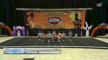 Cheer Coast Tropics - Senior Sirens [2025 L2 Senior - D2 Day 1] 2025 Cheer Power San Antonio Halloween Challenge