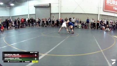 123-126 lbs Round 2 - Georgia Miller, Botetourt Training Center vs Savannah Soto, Pit Bull Wrestling Academy