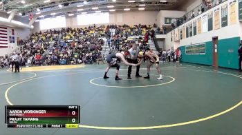 120 lbs Champ. Round 1 - Aaron Workinger, NORTHWEST vs Prajit Tamang, BRUSH