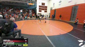 84 lbs Quarterfinal - Aiden Hill, Laurel Middle School vs Kyland Kienlen, Worland Middle School