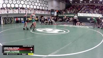 120 lbs Champ. Round 2 - Tanner Cochrane, Columbia (Columbia Station) vs John Paul Hatgas, Holy Name (Parma Hights)