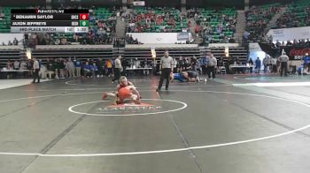 1A-4A 120 3rd Place Match - Jaxon Jeffreys, Deshler vs Benjamin Saylor, Shoals Christian Schools