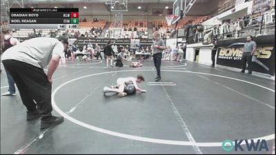 64-67 lbs Rr Rnd 1 - Obadiah Boyd, Harrah Little League Wrestling vs Noel Reagan, Standfast