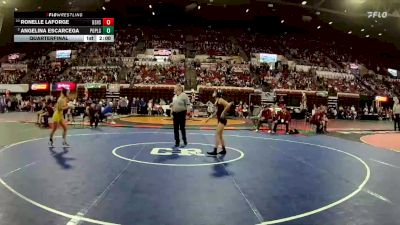 G - 100 lbs Quarterfinal - RonElle LaForge, Billings Senior High School Girls vs Angelina Escarcega, Poplar Girls