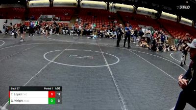 60 lbs Round 7 (8 Team) - Teddy Lopez, Empyre WC Maroon vs Calvin Wright, Rogue WC