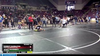67 lbs Cons. Round 3 - Everett Dumbleton, Bear Cave Wrestling Club vs Wyatt Daugherty, Colorado