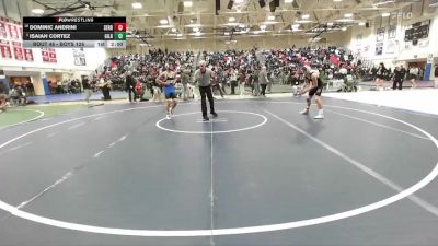 Boys 126 lbs Champ. Round 1 - Isaiah Cortez, Gilroy Boys vs Dominic Andrini, Serra Boys