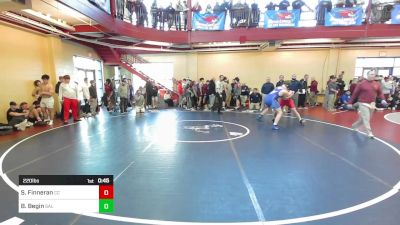 220 lbs Round Of 64 - Sean Finneran, Central Catholic vs Ben Begin, Salem, NH