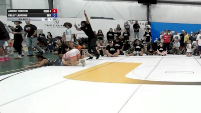 61 lbs Rr Rnd 3 - Andee Turner, Okie Girls - W vs Kelly Lemons, Ohio Outcasts - W