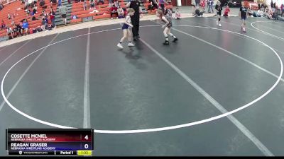 53 lbs Round 1 - Cosette McNiel, Nebraska Wrestling Academy vs Reagan Graser, Nebraska Wrestling Academy