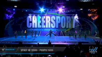 Spirit of Texas - Purple Sass [2021 L3 Senior - Medium Day 2] 2021 CHEERSPORT National Cheerleading Championship