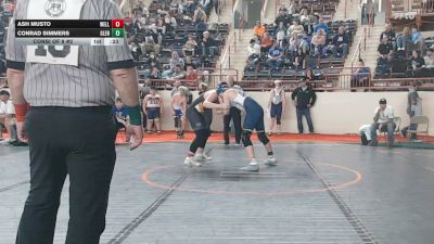 160_B lbs Consi Of 8 #2 - Ash Musto, Wellsboro vs Conrad Simmers, Glendale