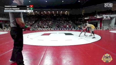 132 lbs Finals (8 Team) - Chance Fisher, TUTTLE vs Braylon Freeman, BRISTOW