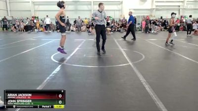 96 lbs Round 2 (6 Team) - Arian Jackson, Armory Athletics vs John Springer, NOVA Wrestling Club