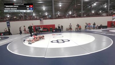 74 kg Cons. Rd Of 64 - Brayden Leach, Regional Training Center South vs Kaiden Knaack, Burg Training Center