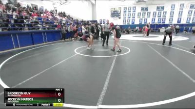 120 lbs Champ. Round 1 - Jocelyn Mateos, Paramount vs Brooklyn Guy, Westminster