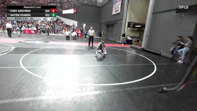 63 lbs Champ. Round 2 - Chev Addyman, Summit Wrestling Academy vs Jaxten Phares, Team Nazar Training Center