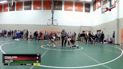 113 lbs Cons. Round 3 - Ethan Ansel, Manchester vs Max Ohl, Ashland
