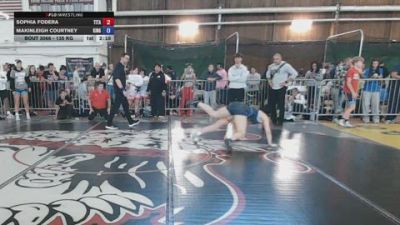 135 kg Rr Rnd 1 - Sophia Fodera, Titan Mercury vs Makinleigh Courtney, Kingston Combat Wrestling Club